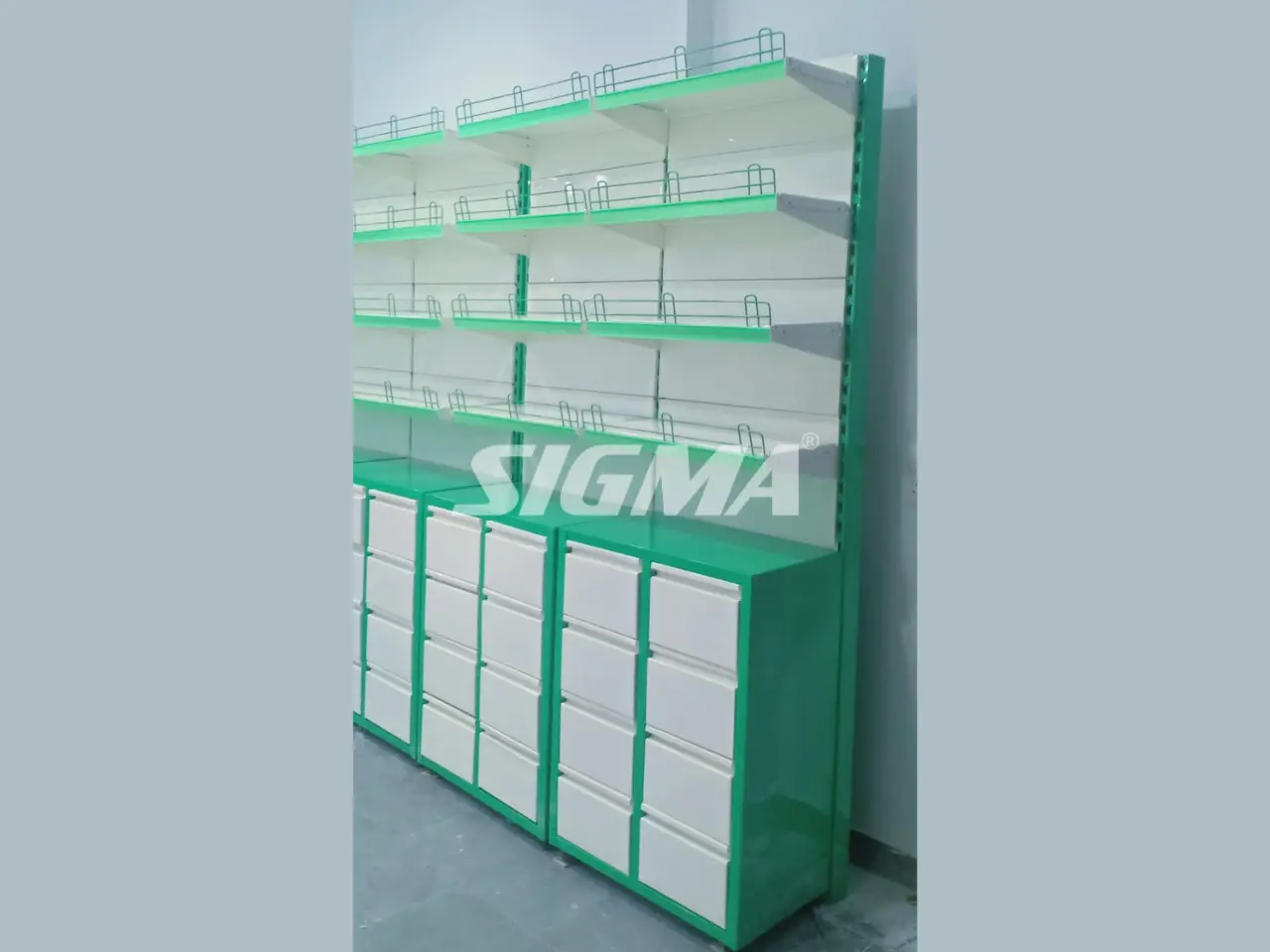 115368115_pharmacy racks with wiremesh stopper in Lucknow.webp